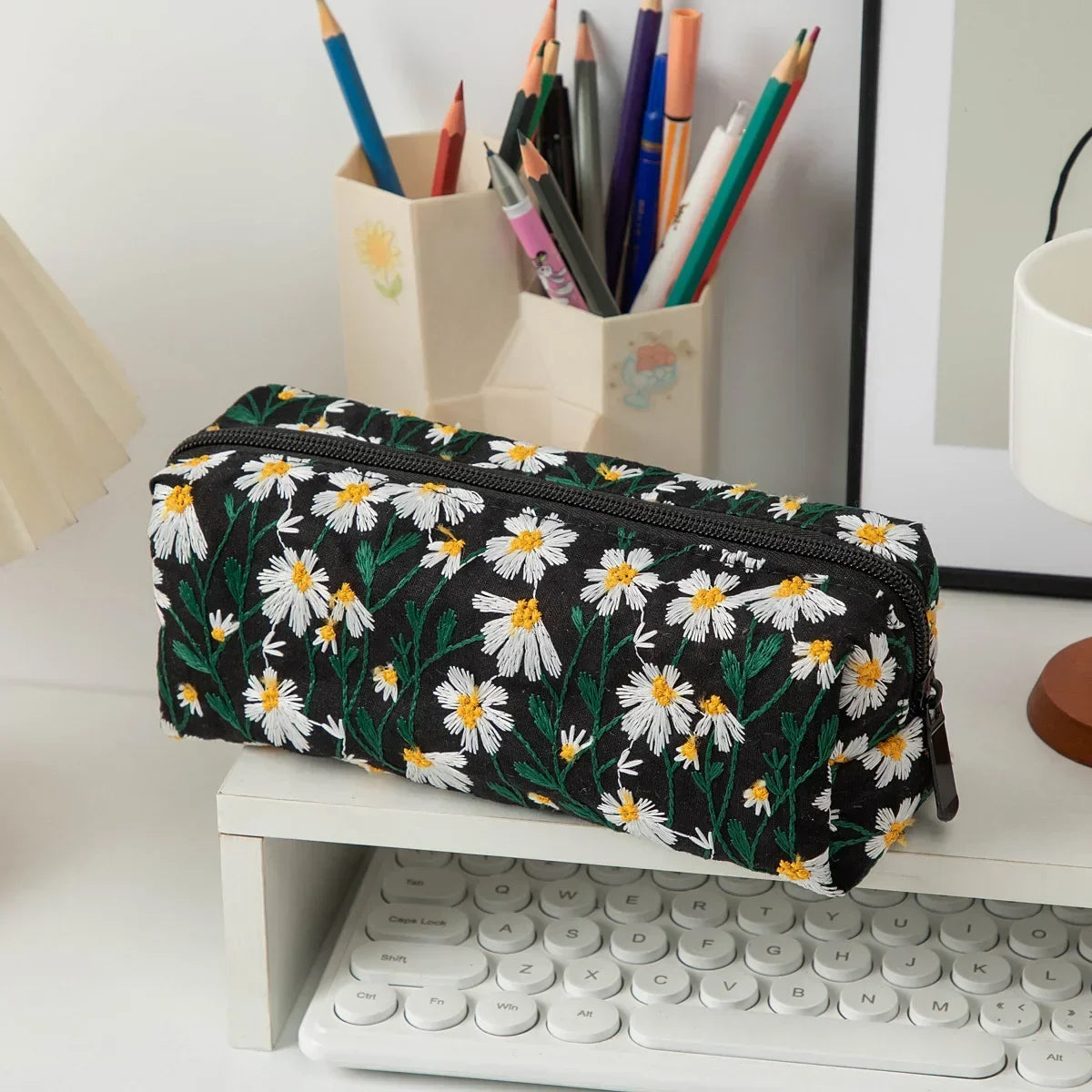 trousse de toilette fleurs