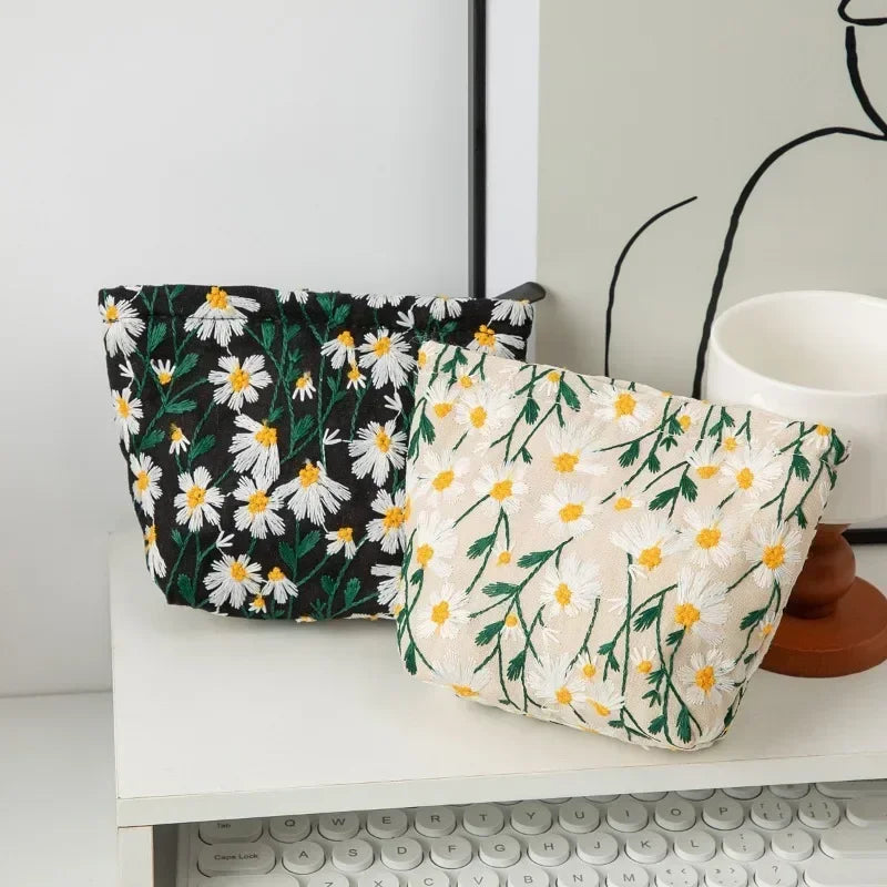 trousse de toilette fleurs