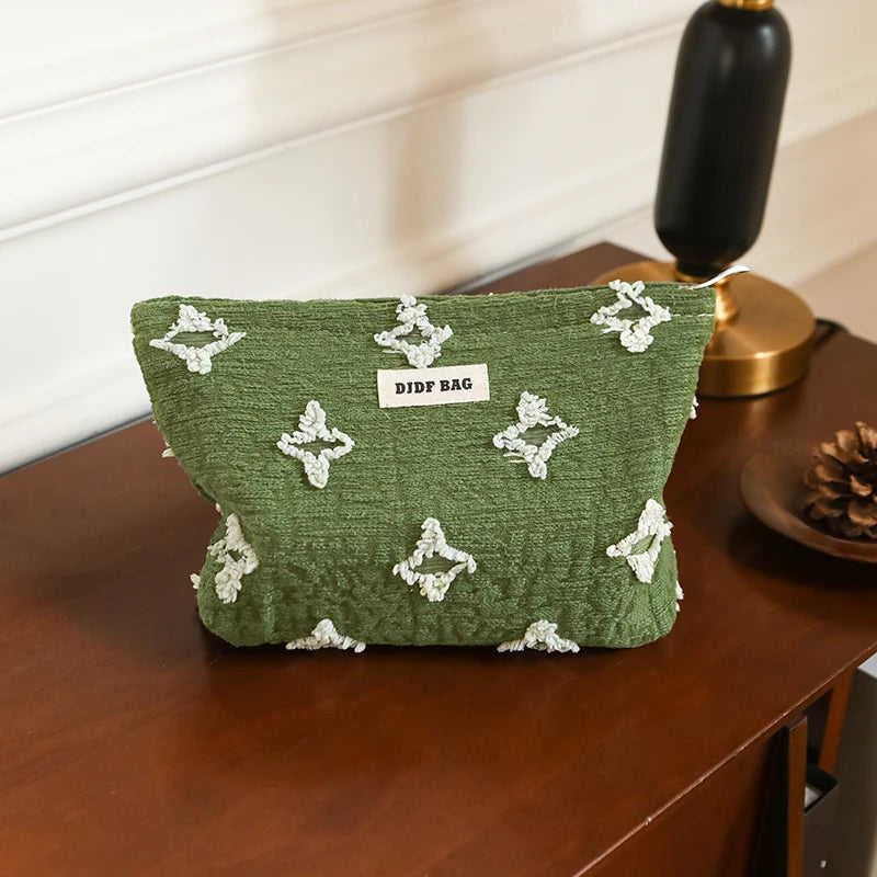 trousse de toilette verte