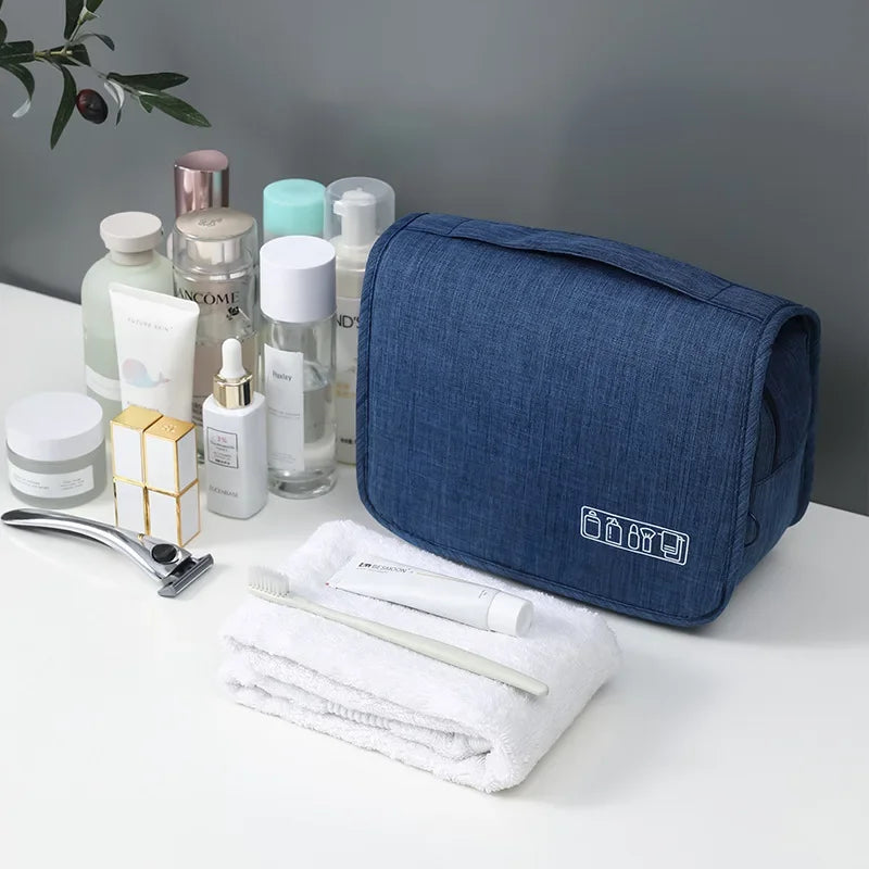 trousse de toilette pliable à suspendre