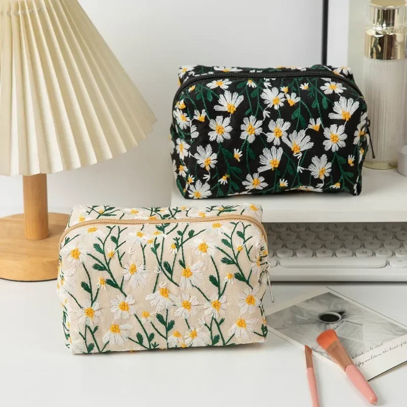trousse de toilette fleurs