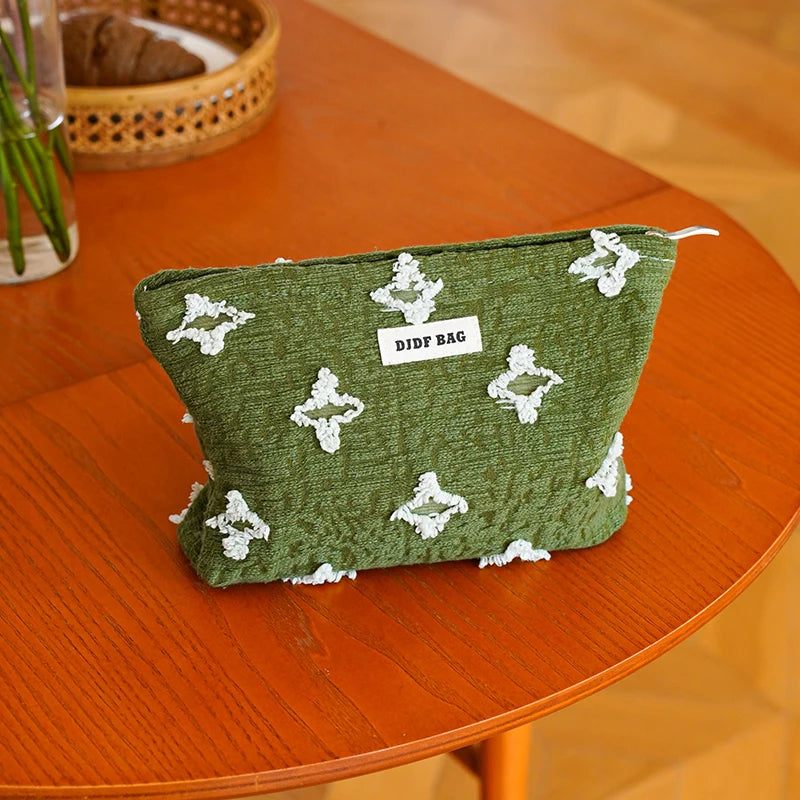 trousse de toilette verte