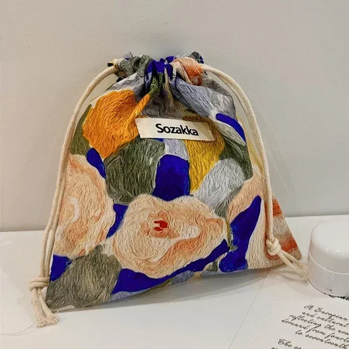 trousse de toilette femme tissu