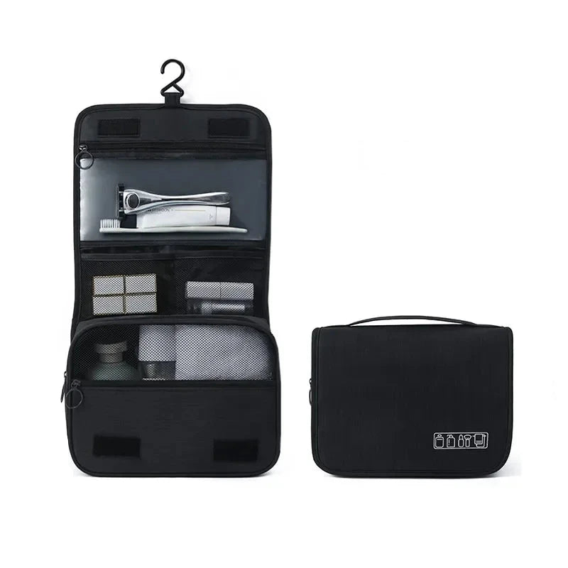 trousse de toilette pliable à suspendre
