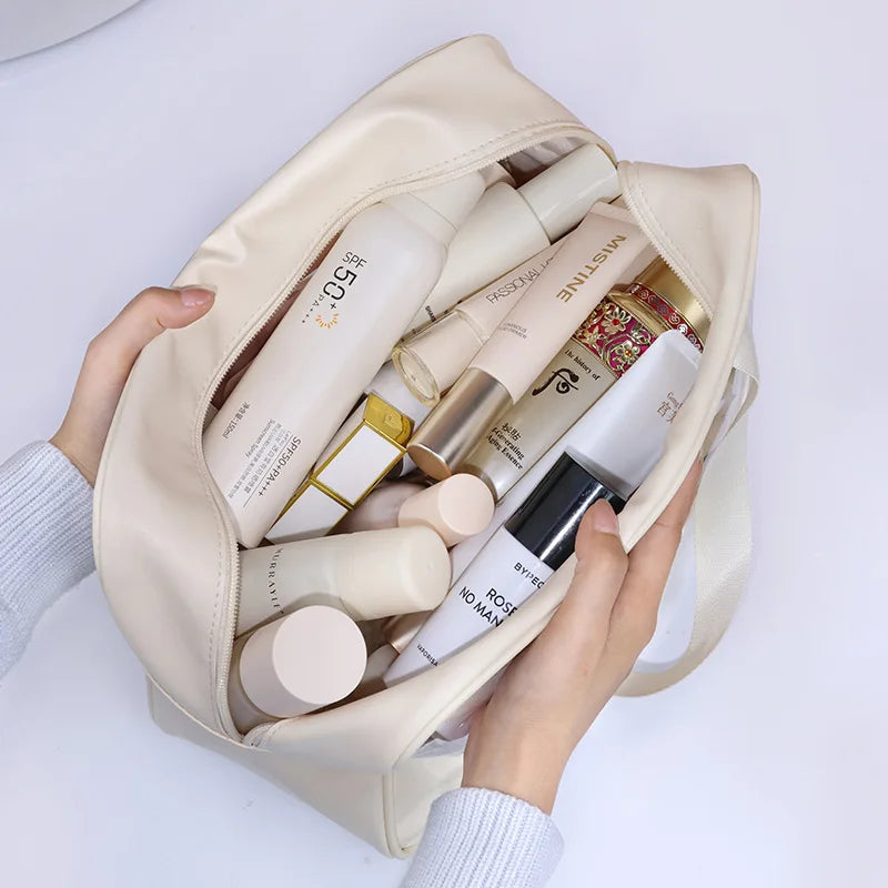 trousse de toilette transparente avion