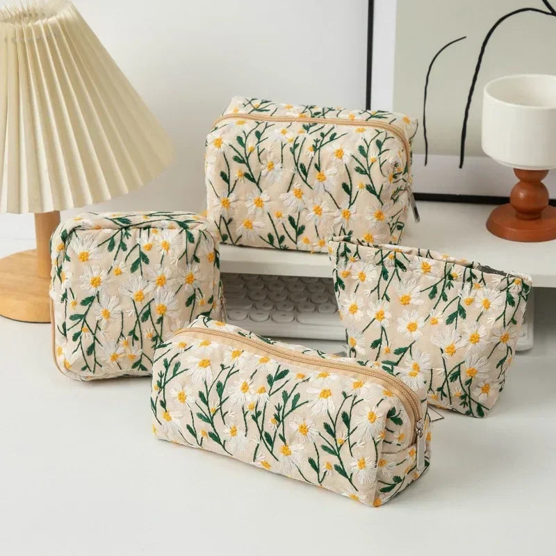 trousse de toilette fleurs
