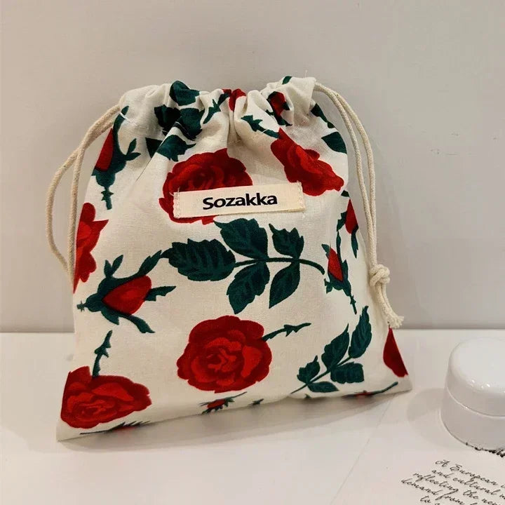 trousse de toilette femme tissu