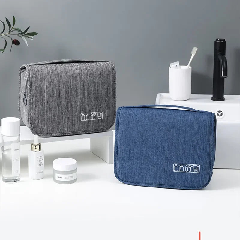 trousse de toilette pliable à suspendre