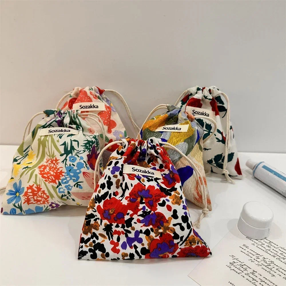 trousse de toilette femme tissu