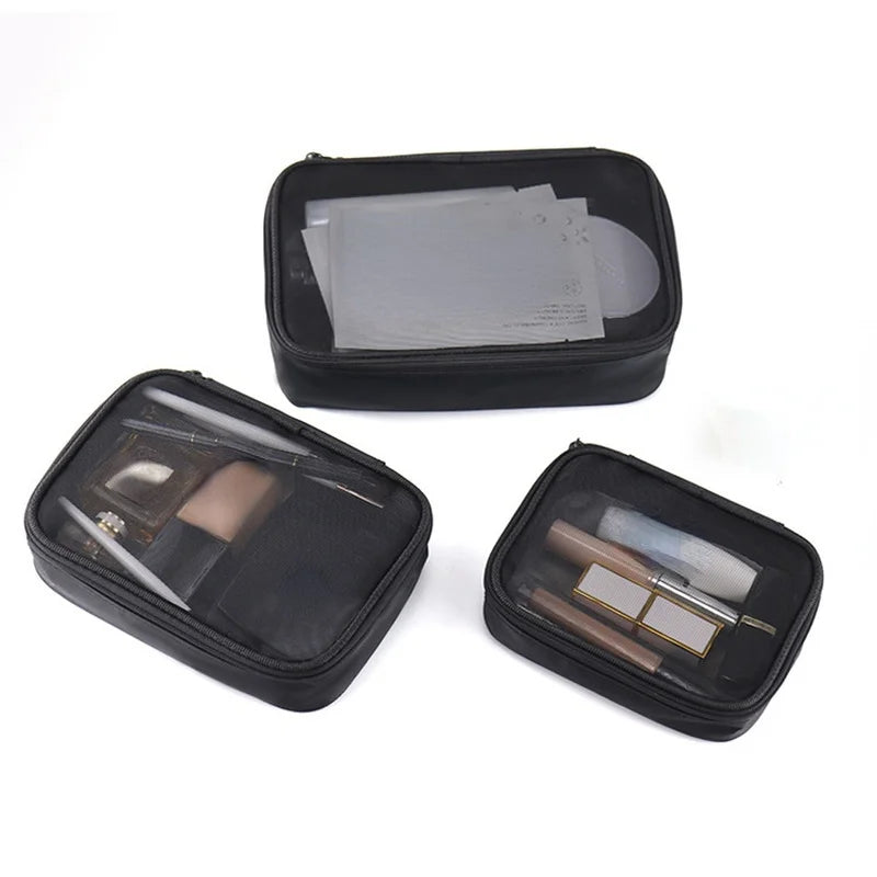 trousse de toilette transparente action