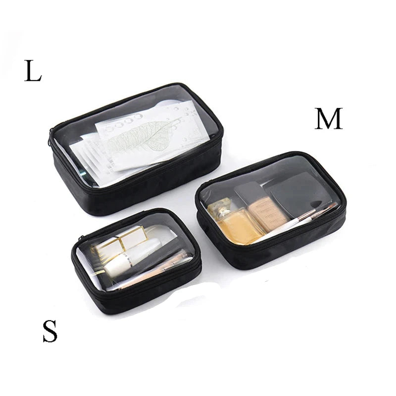 trousse de toilette transparente action