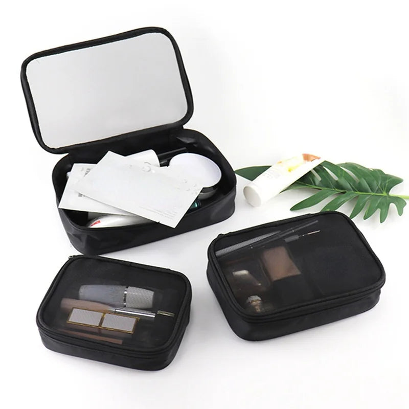trousse de toilette transparente action