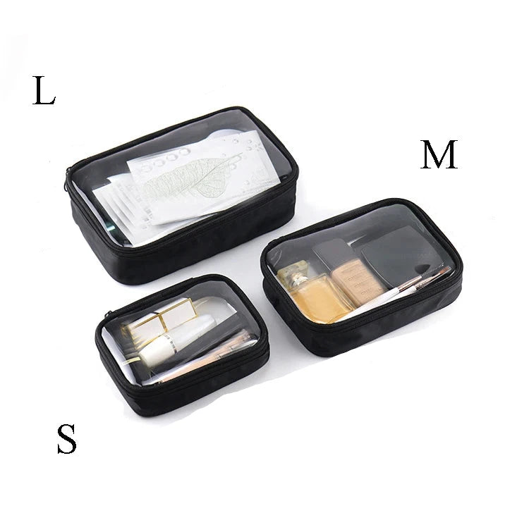 trousse de toilette transparente action