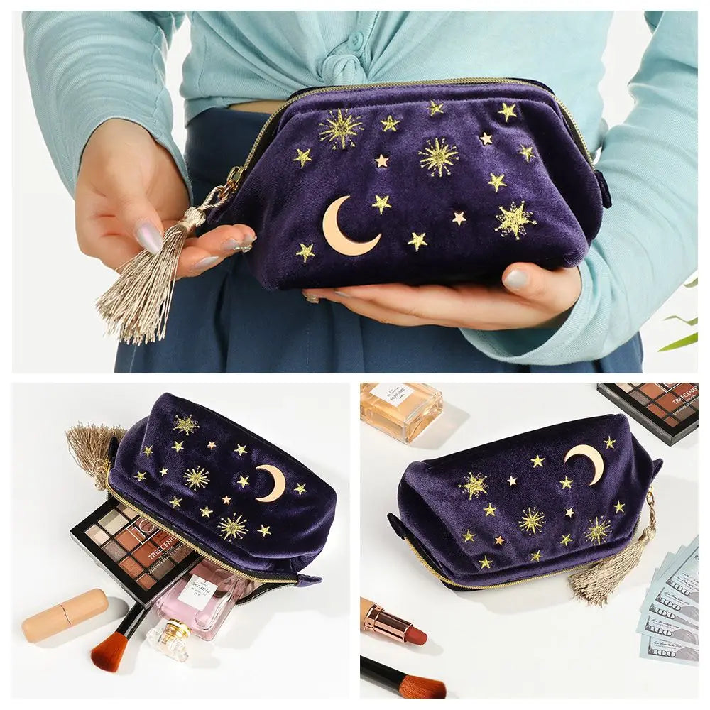 trousse de toilette brodée