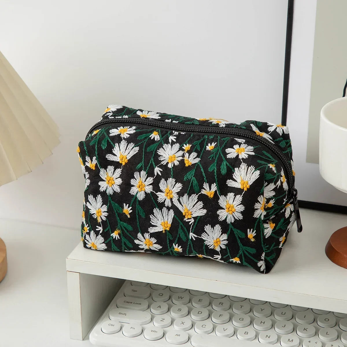 trousse de toilette fleurs