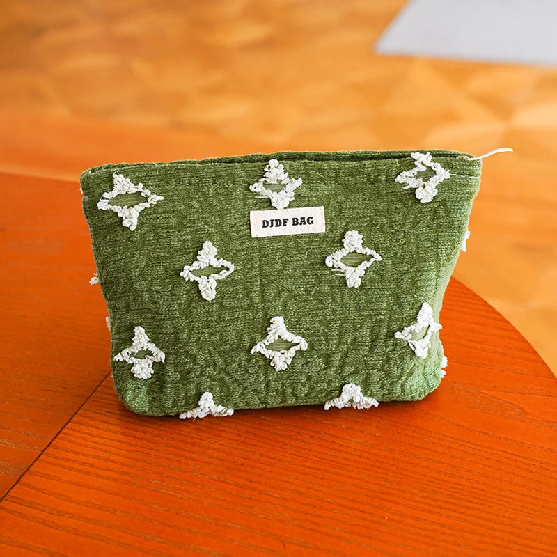 trousse de toilette verte