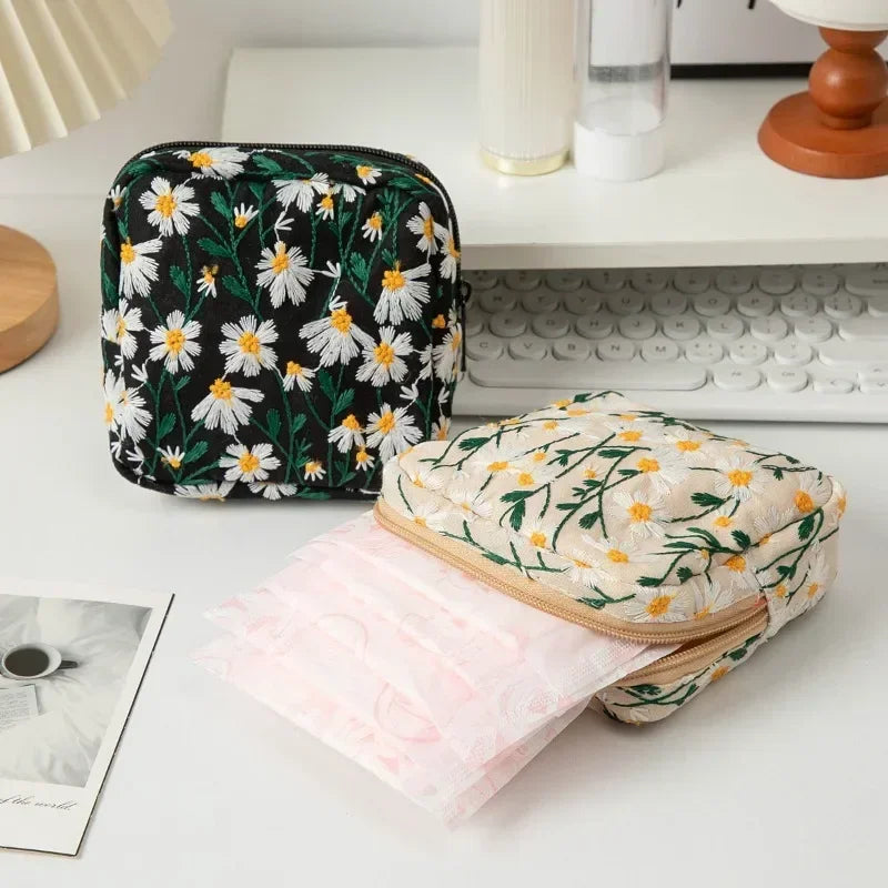 trousse de toilette fleurs
