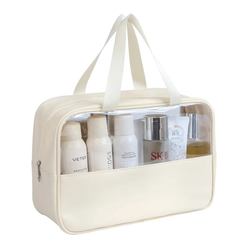 trousse de toilette transparente avion