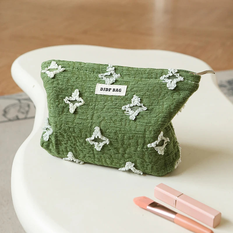 trousse de toilette verte