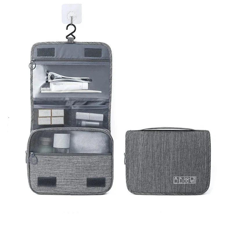 trousse de toilette pliable à suspendre