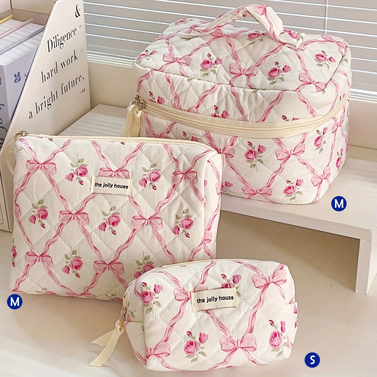grande trousse de toilette matelassée