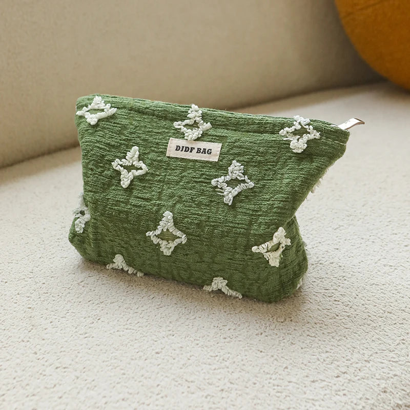 trousse de toilette verte