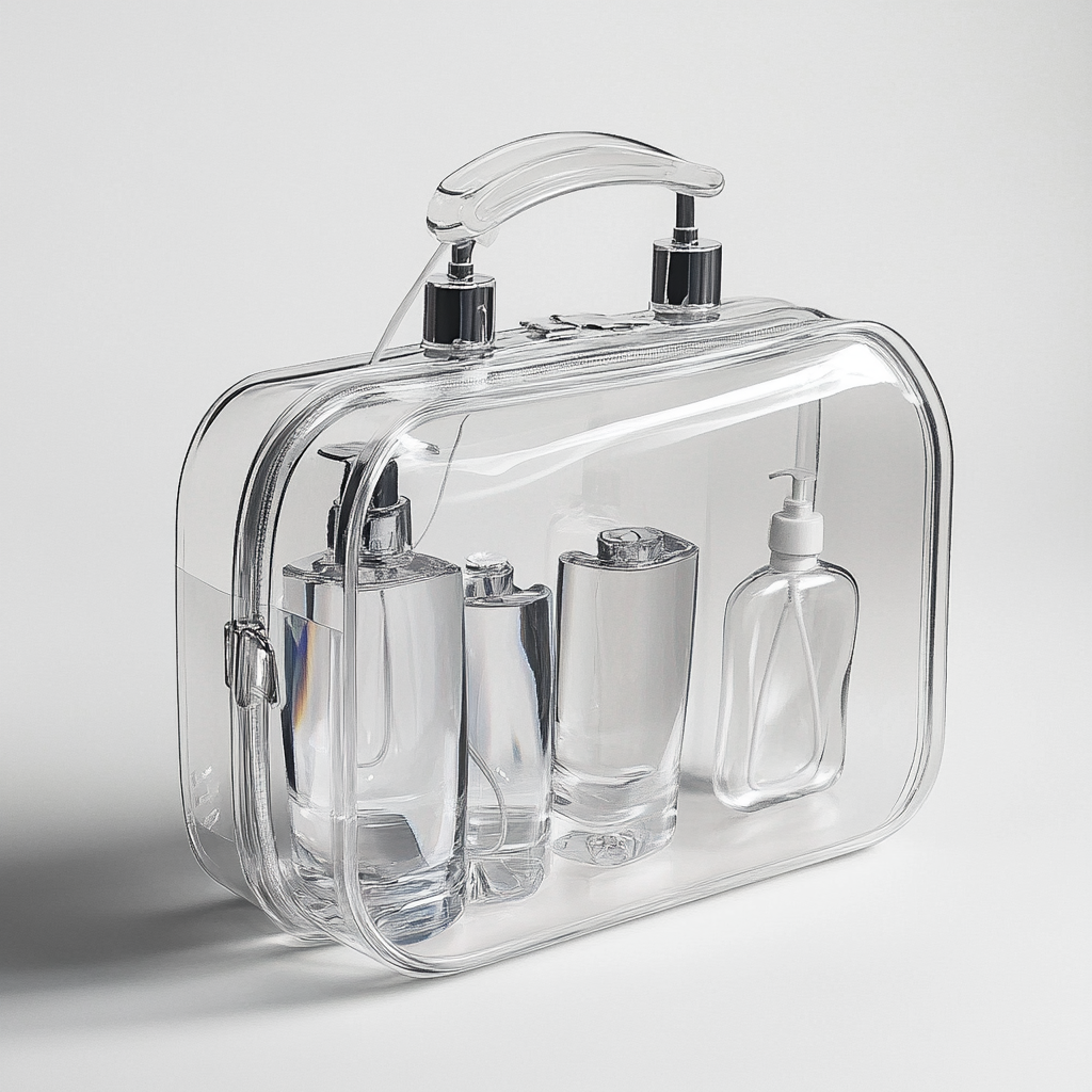 trousse de toilette transparente