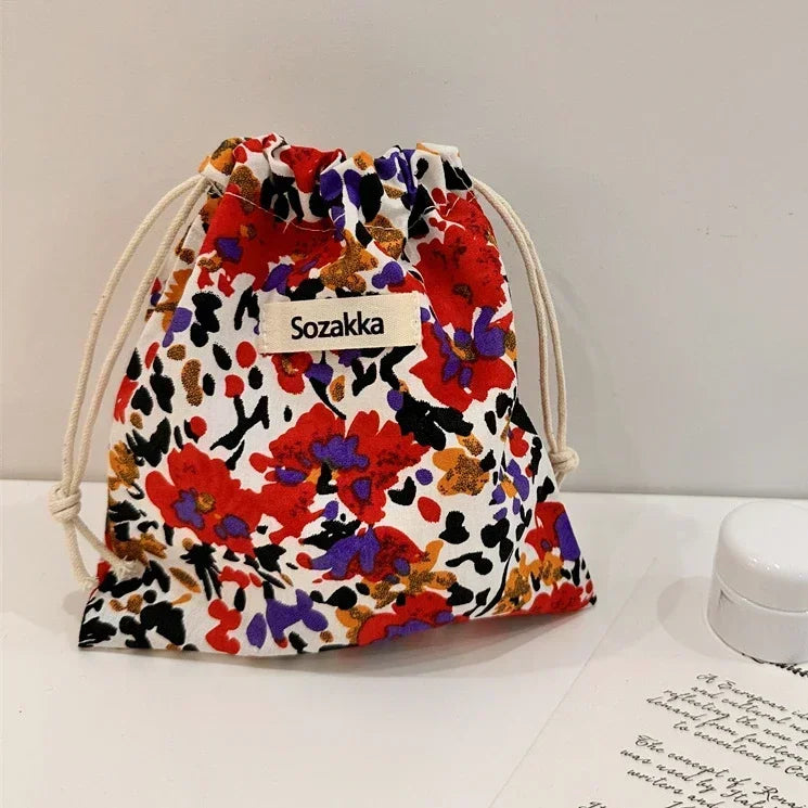 trousse de toilette femme tissu