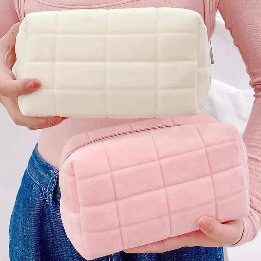 trousse de toilette beige
