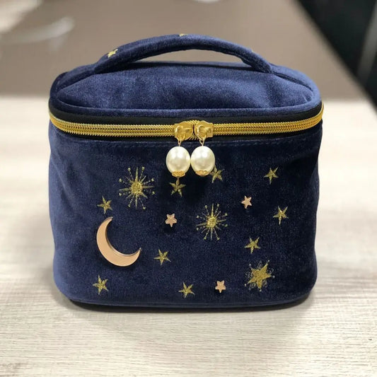 trousse de toilette femme velours