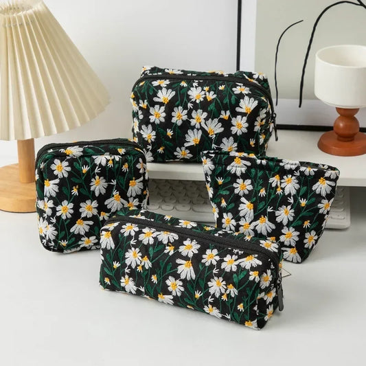 trousse de toilette fleurs