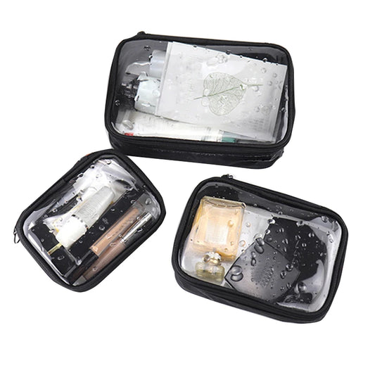 trousse de toilette transparente action